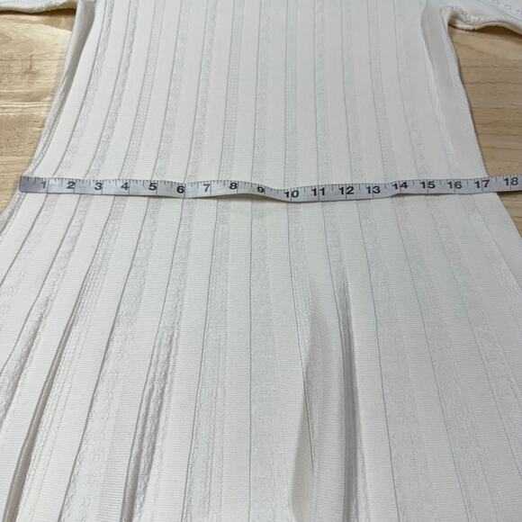 Boss Hugo Boss NWT C Feli Pointelle Fit and Flare Sweater Dress White Size XXL - Picture 7 of 12